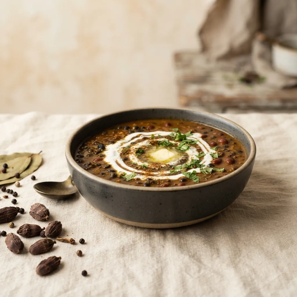 Dal Makhani served in a bowl